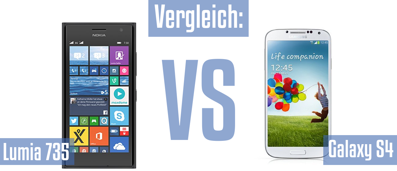 Nokia Lumia 735 und Nokia Lumia 735 im Vergleichstest