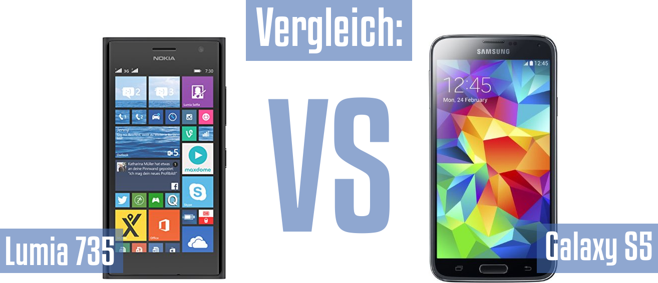 Nokia Lumia 735 und Nokia Lumia 735 im Vergleichstest