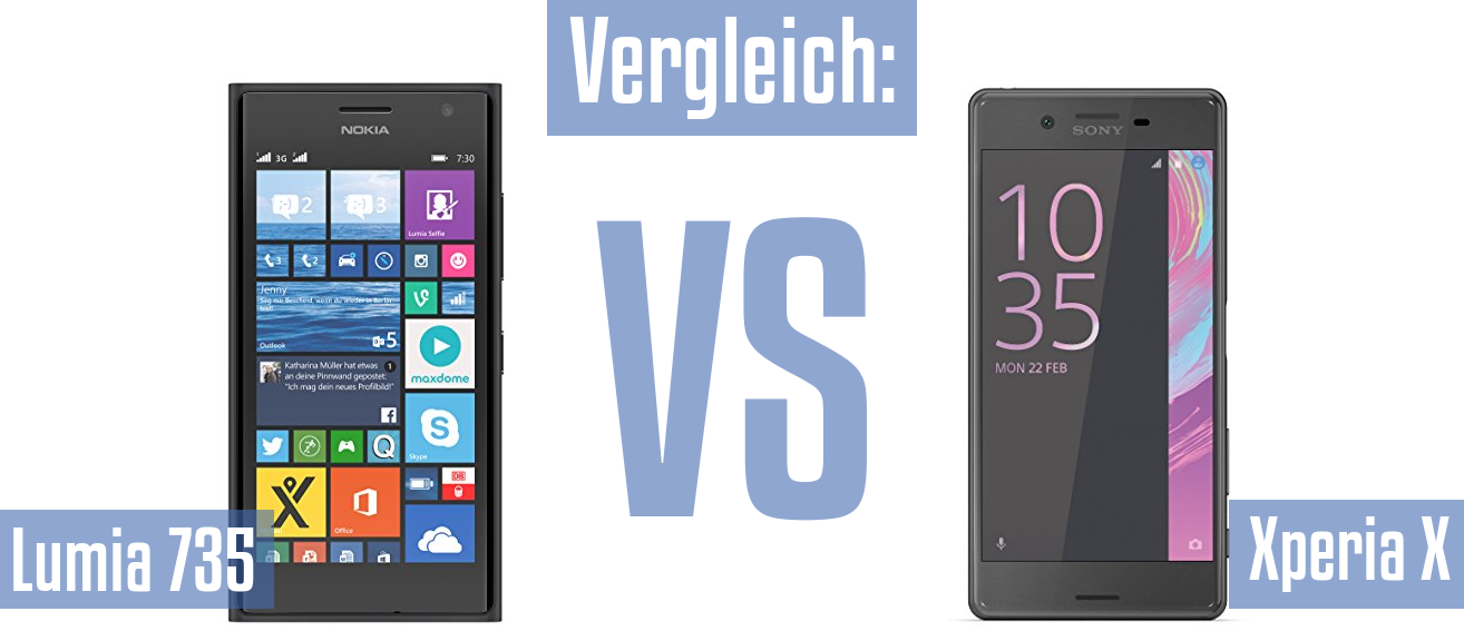 Nokia Lumia 735 und Nokia Lumia 735 im Vergleichstest