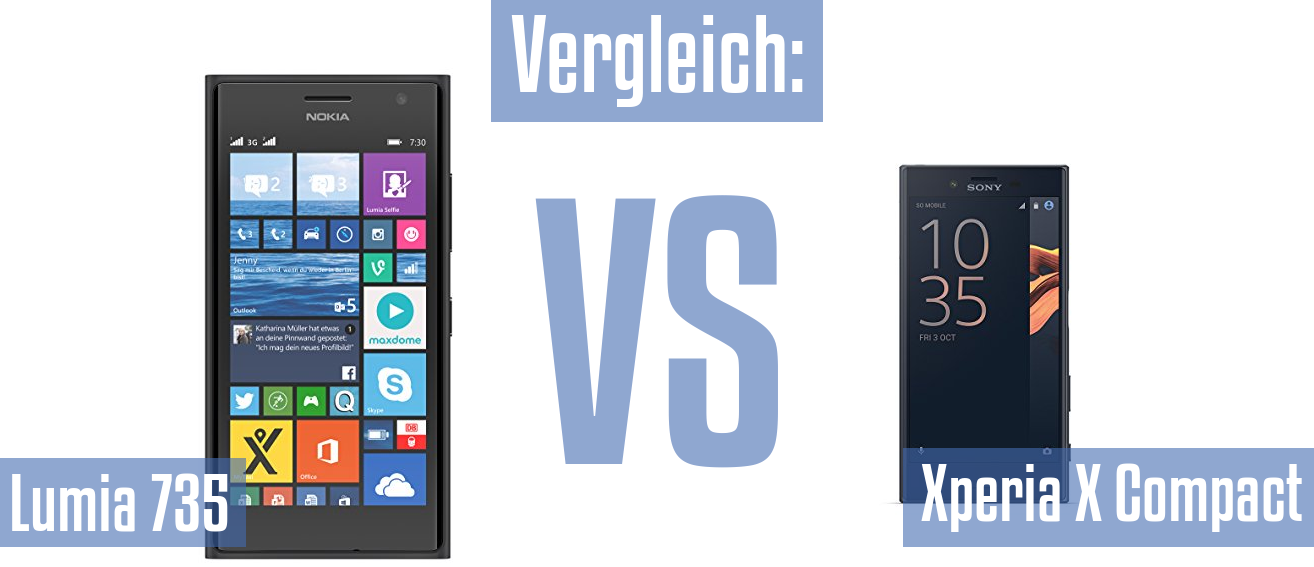 Nokia Lumia 735 und Nokia Lumia 735 im Vergleichstest