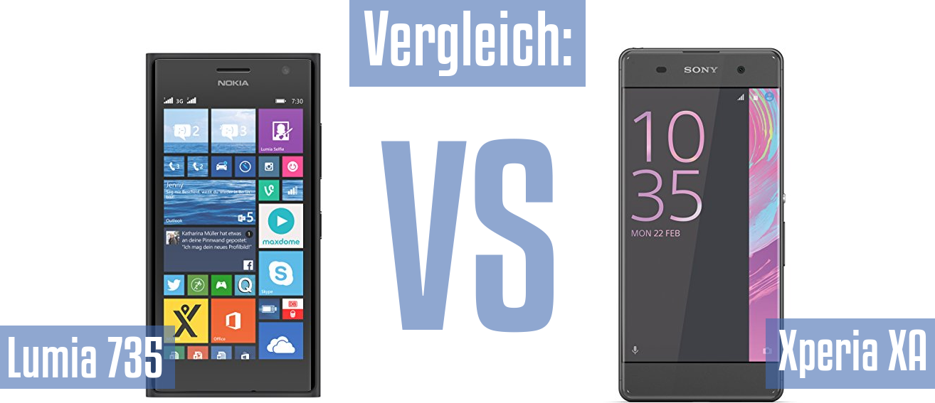 Nokia Lumia 735 und Nokia Lumia 735 im Vergleichstest