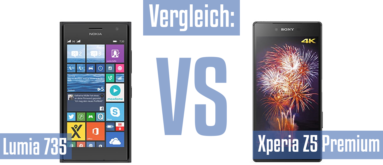 Nokia Lumia 735 und Nokia Lumia 735 im Vergleichstest