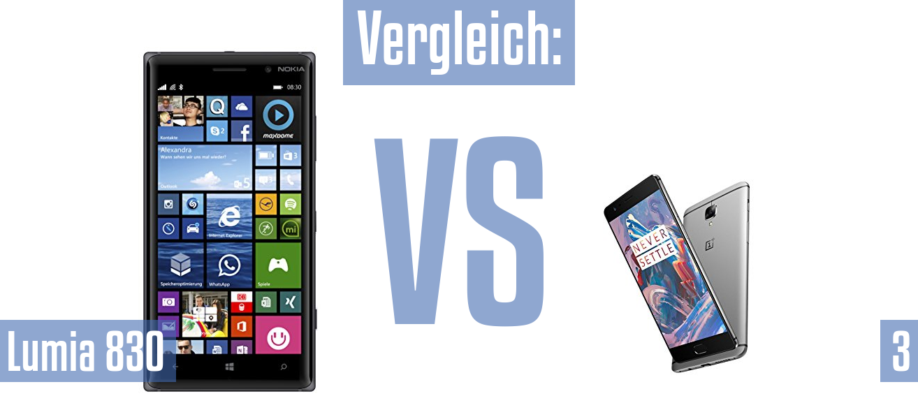 Nokia Lumia 830 und Nokia Lumia 830 im Vergleichstest