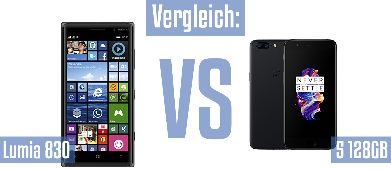 Nokia Lumia 830 und Nokia Lumia 830 im Vergleichstest