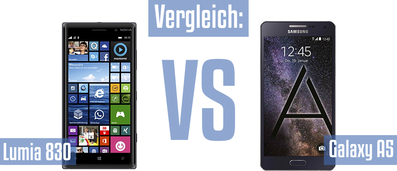 Nokia Lumia 830 und Nokia Lumia 830 im Vergleichstest