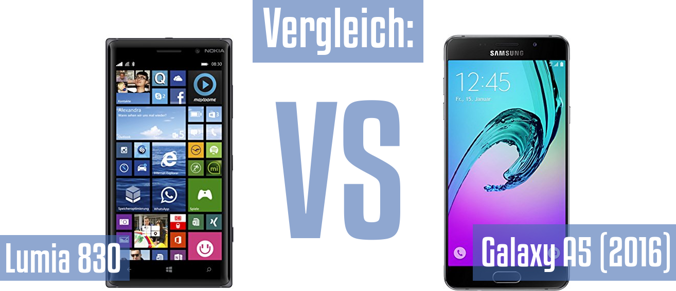 Nokia Lumia 830 und Nokia Lumia 830 im Vergleichstest