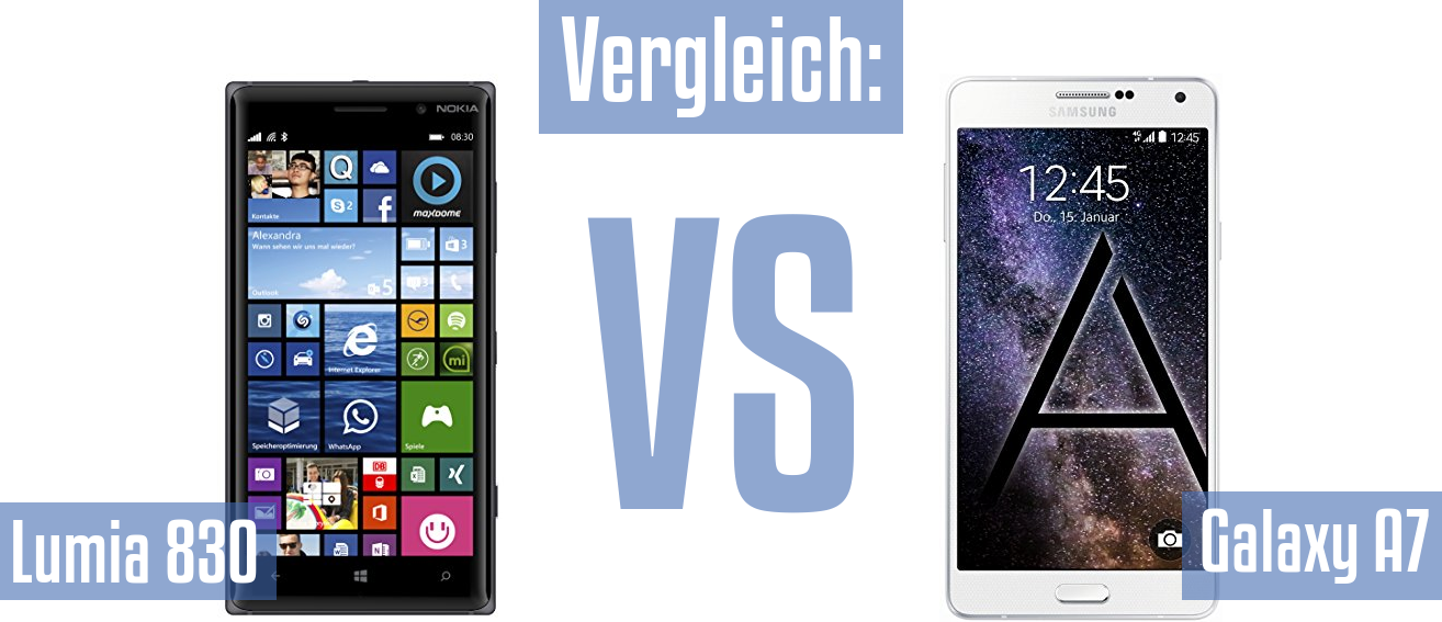 Nokia Lumia 830 und Nokia Lumia 830 im Vergleichstest