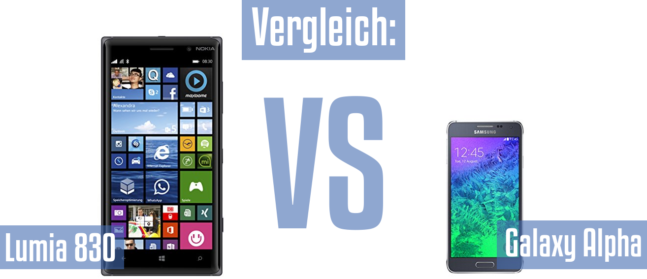 Nokia Lumia 830 und Nokia Lumia 830 im Vergleichstest