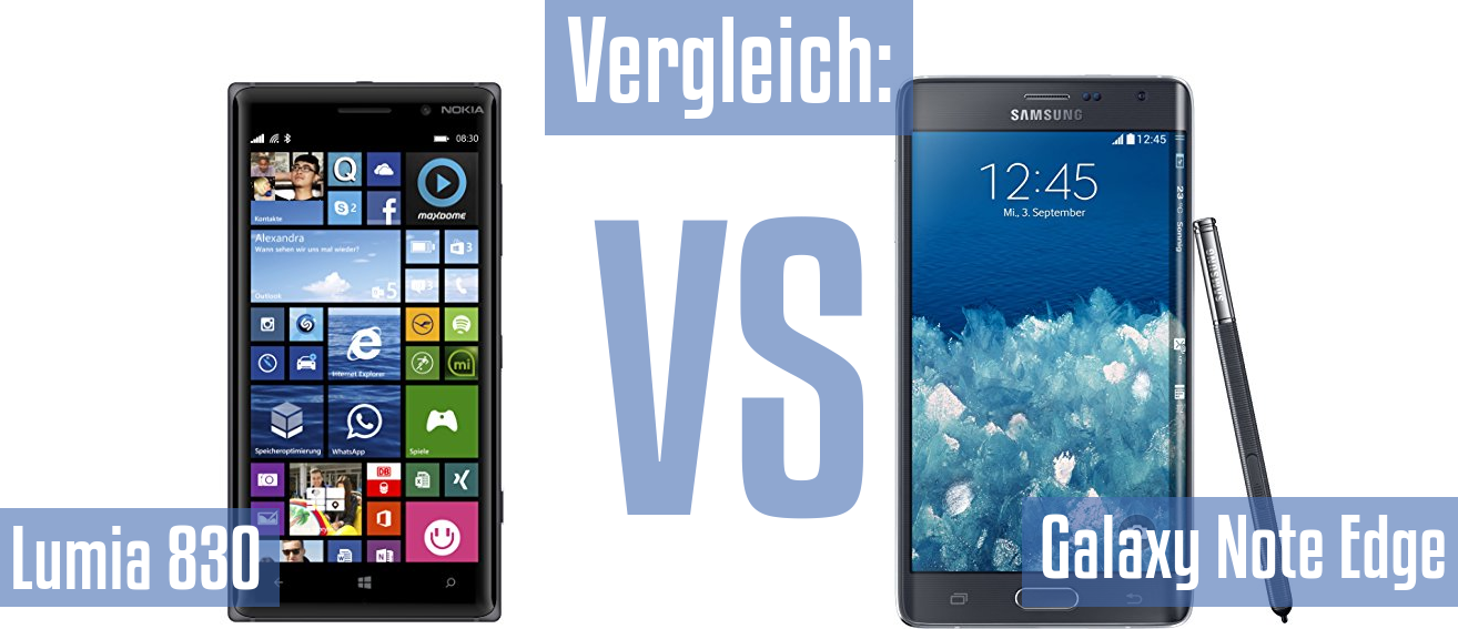 Nokia Lumia 830 und Nokia Lumia 830 im Vergleichstest