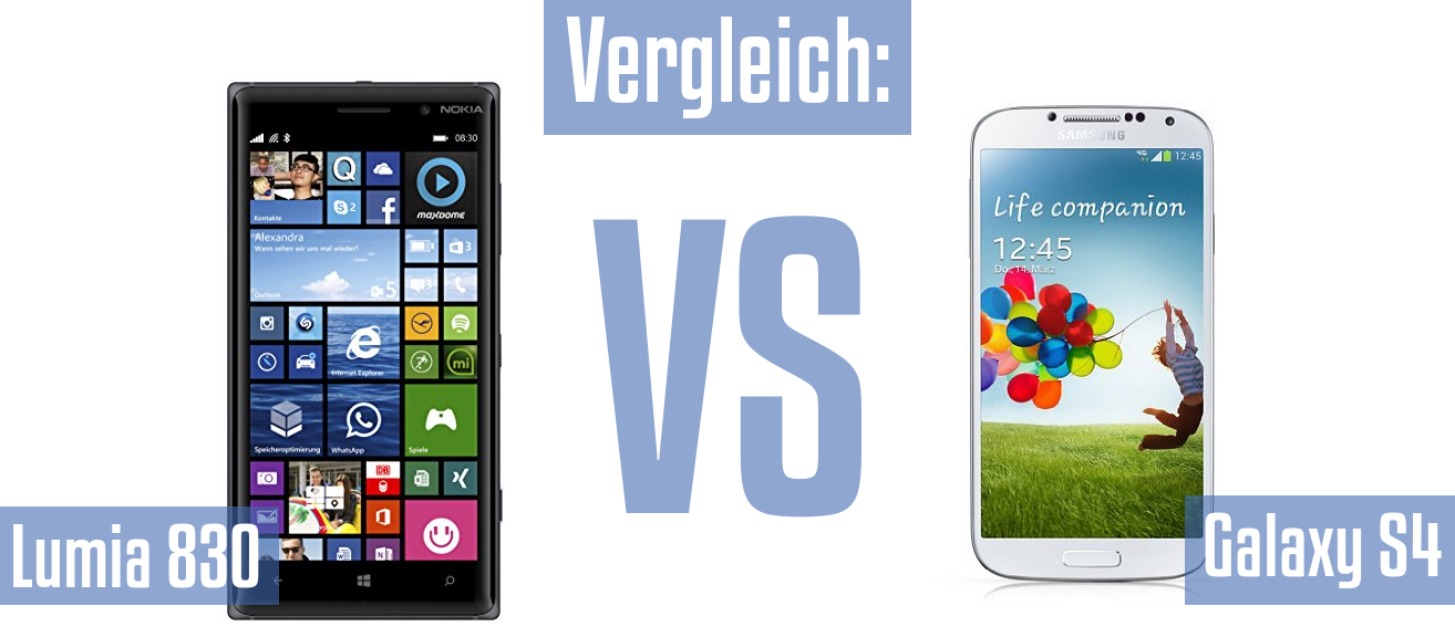 Nokia Lumia 830 und Nokia Lumia 830 im Vergleichstest