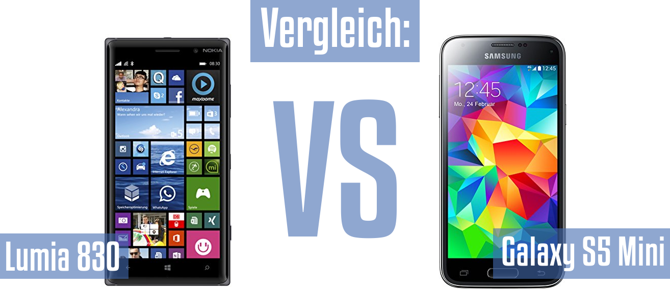 Nokia Lumia 830 und Nokia Lumia 830 im Vergleichstest