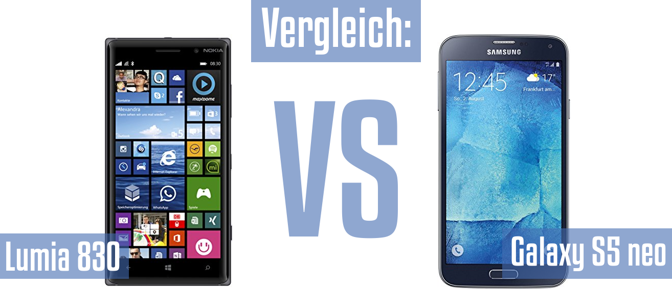 Nokia Lumia 830 und Nokia Lumia 830 im Vergleichstest