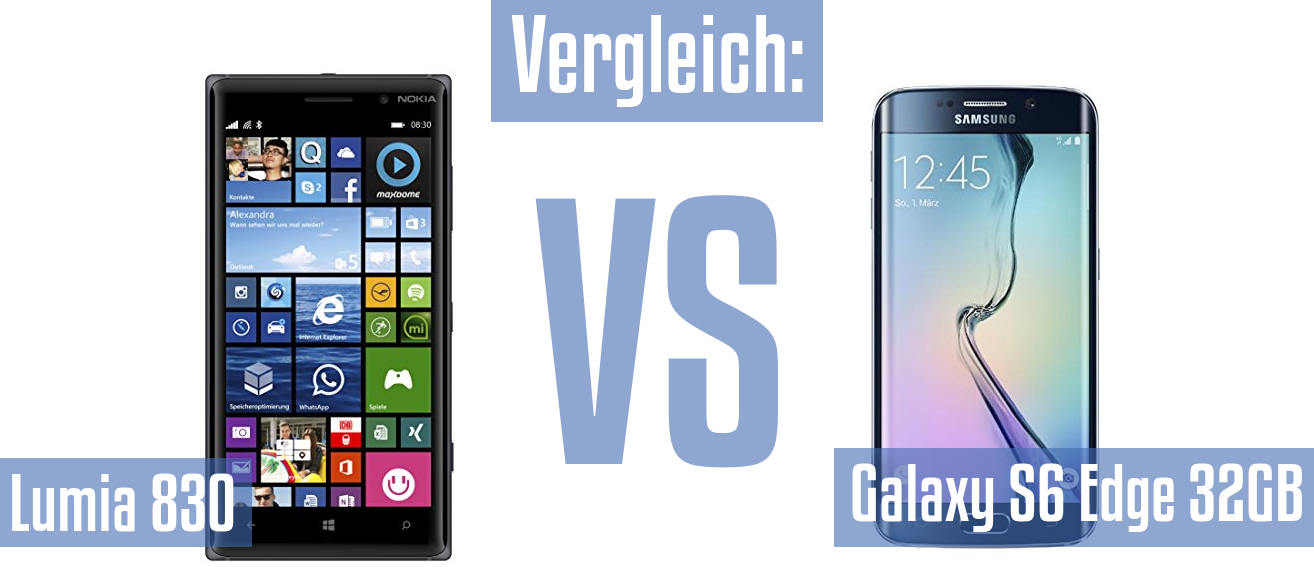 Nokia Lumia 830 und Nokia Lumia 830 im Vergleichstest