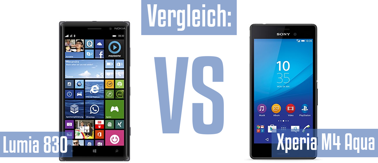 Nokia Lumia 830 und Nokia Lumia 830 im Vergleichstest