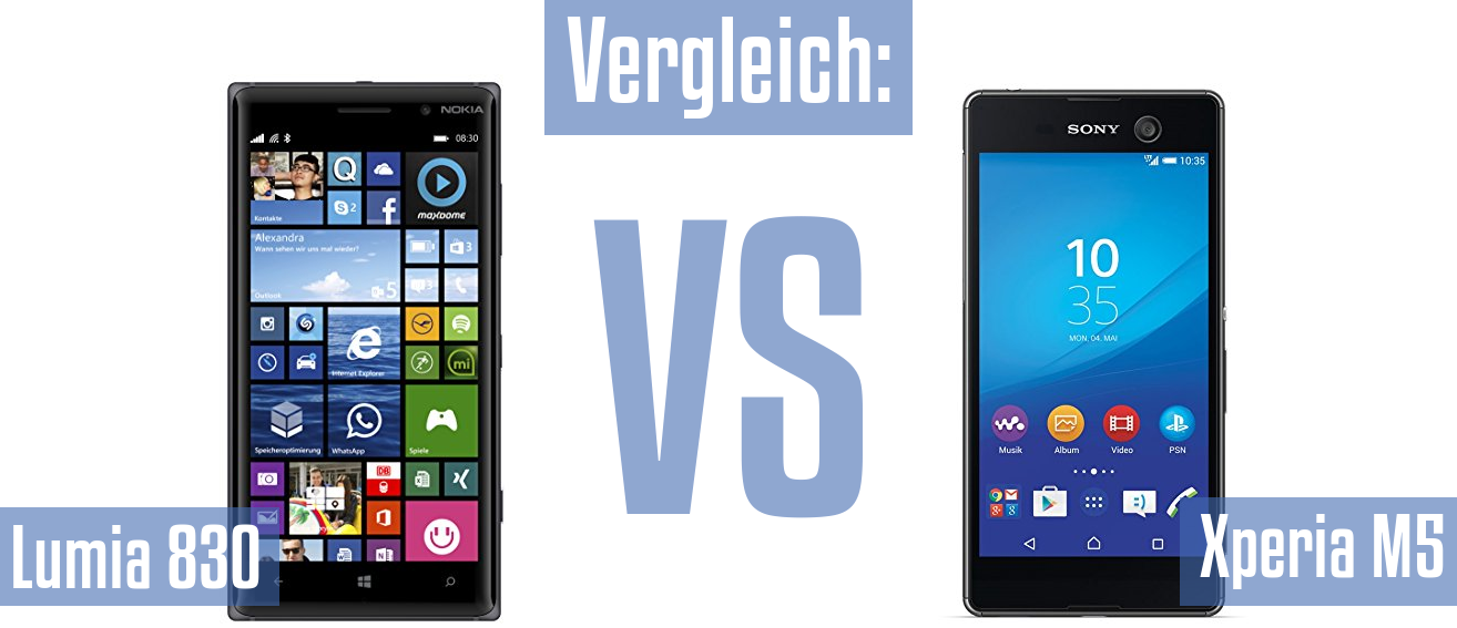 Nokia Lumia 830 und Nokia Lumia 830 im Vergleichstest