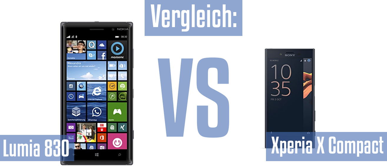 Nokia Lumia 830 und Nokia Lumia 830 im Vergleichstest