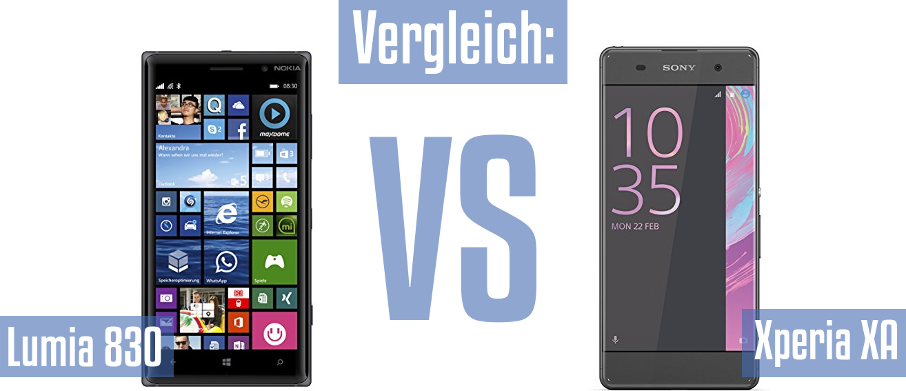 Nokia Lumia 830 und Nokia Lumia 830 im Vergleichstest