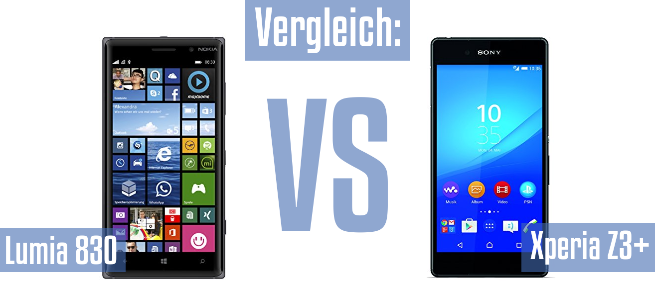 Nokia Lumia 830 und Nokia Lumia 830 im Vergleichstest