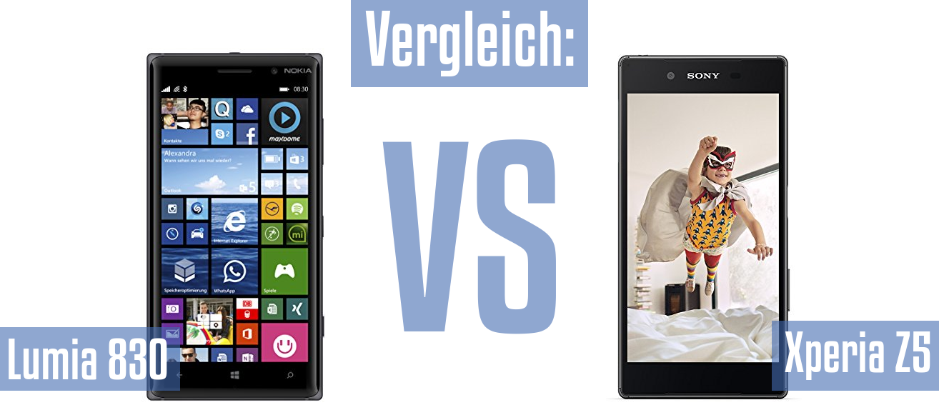 Nokia Lumia 830 und Nokia Lumia 830 im Vergleichstest