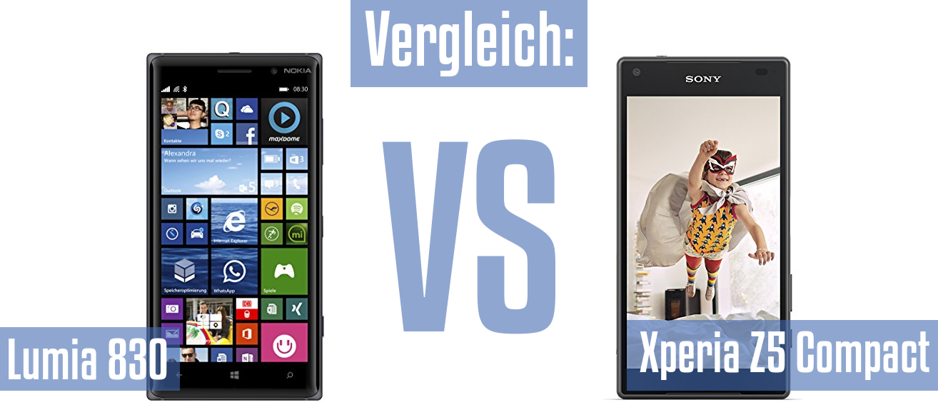 Nokia Lumia 830 und Nokia Lumia 830 im Vergleichstest