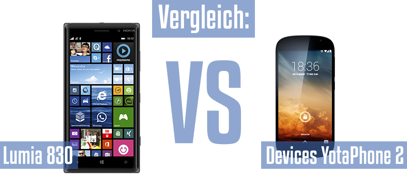 Nokia Lumia 830 und Nokia Lumia 830 im Vergleichstest