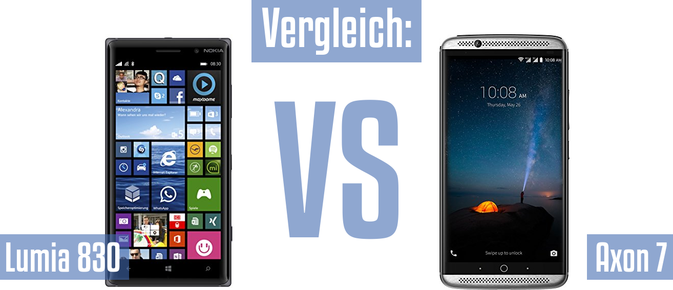 Nokia Lumia 830 und Nokia Lumia 830 im Vergleichstest