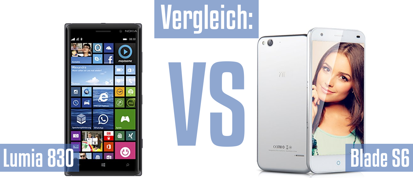 Nokia Lumia 830 und Nokia Lumia 830 im Vergleichstest