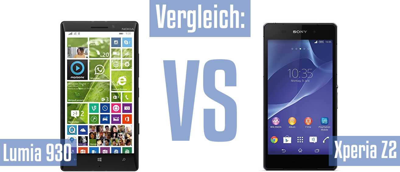 Nokia Lumia 930 und Nokia Lumia 930 im Vergleichstest