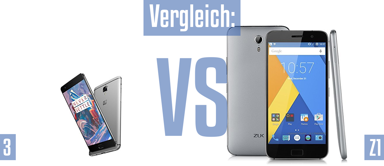 OnePlus 3 und OnePlus 3 im Vergleichstest