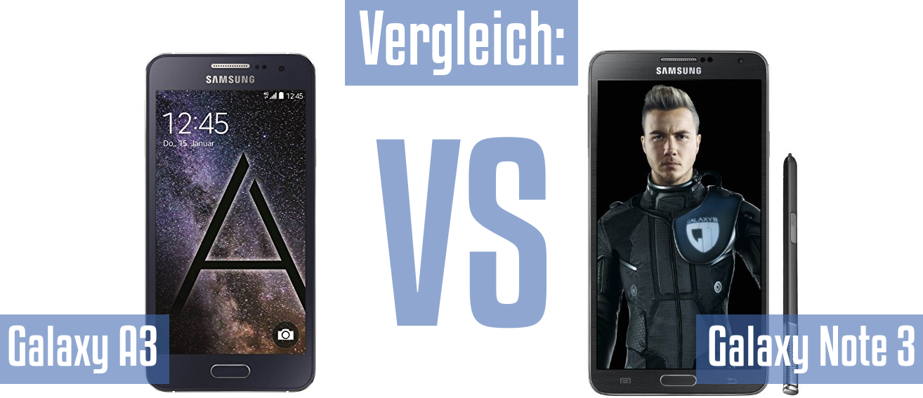 Samsung Galaxy A3 und Samsung Galaxy A3 im Vergleichstest