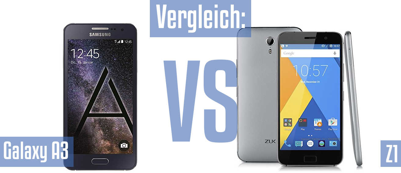 Samsung Galaxy A3 und Samsung Galaxy A3 im Vergleichstest