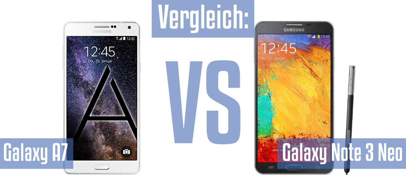 Samsung Galaxy A7 und Samsung Galaxy A7 im Vergleichstest