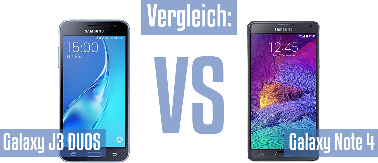 Samsung Galaxy J3 DUOS und Samsung Galaxy J3 DUOS im Vergleichstest