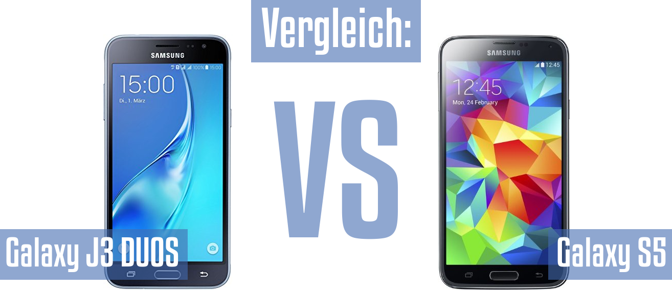 Samsung Galaxy J3 DUOS und Samsung Galaxy J3 DUOS im Vergleichstest