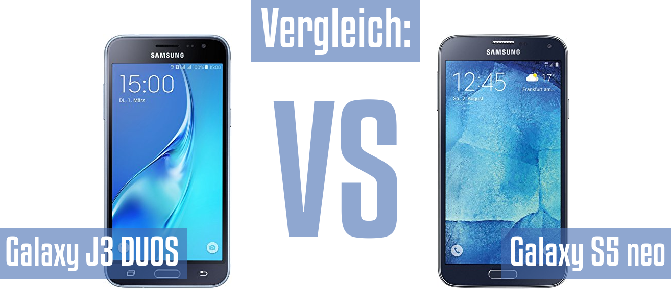 Samsung Galaxy J3 DUOS und Samsung Galaxy J3 DUOS im Vergleichstest