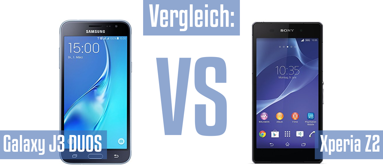Samsung Galaxy J3 DUOS und Samsung Galaxy J3 DUOS im Vergleichstest
