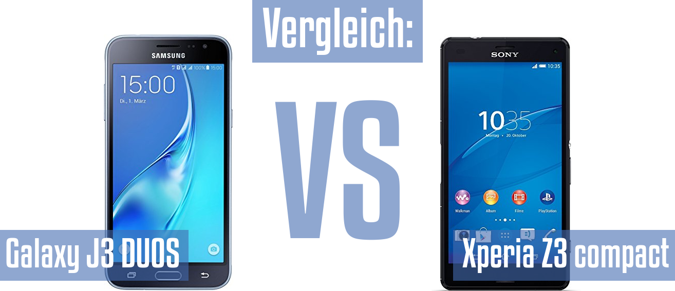 Samsung Galaxy J3 DUOS und Samsung Galaxy J3 DUOS im Vergleichstest