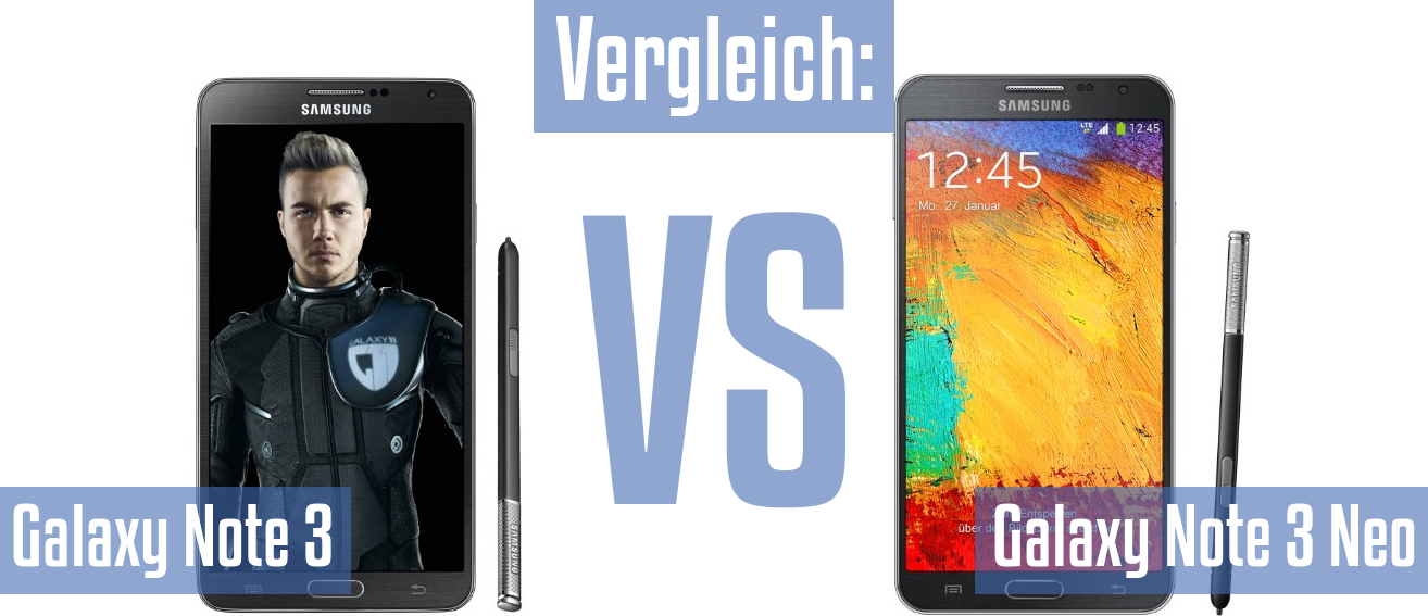 Samsung Galaxy Note 3 und Samsung Galaxy Note 3 im Vergleichstest