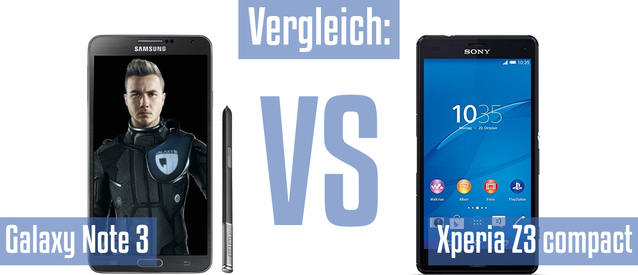 Samsung Galaxy Note 3 und Samsung Galaxy Note 3 im Vergleichstest