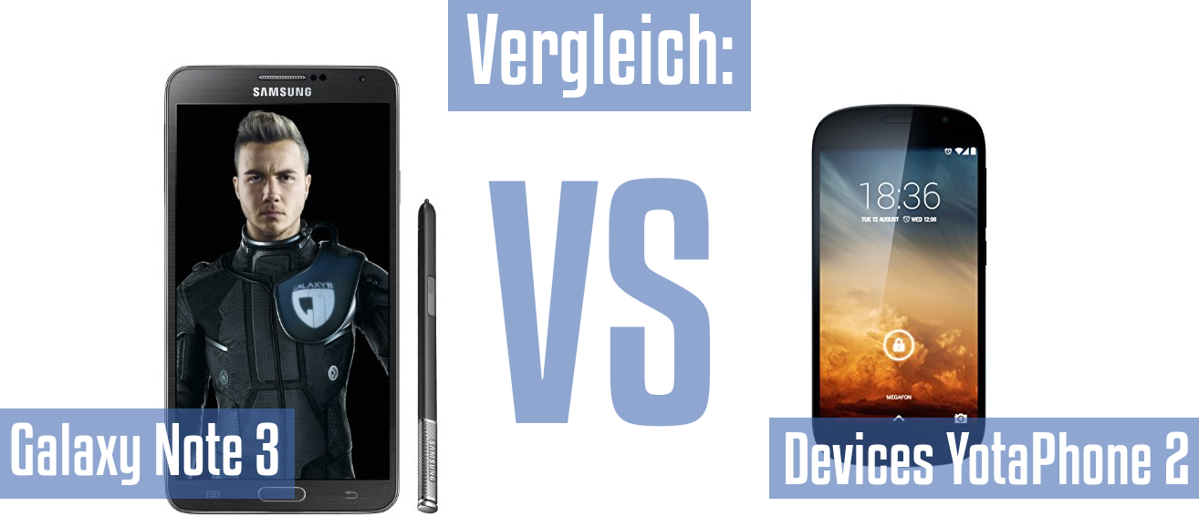 Samsung Galaxy Note 3 und Samsung Galaxy Note 3 im Vergleichstest