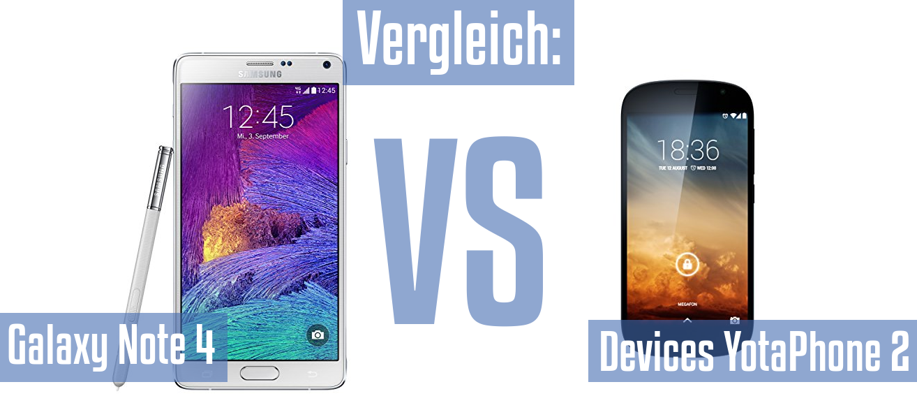 Samsung Galaxy Note 4 und Samsung Galaxy Note 4 im Vergleichstest