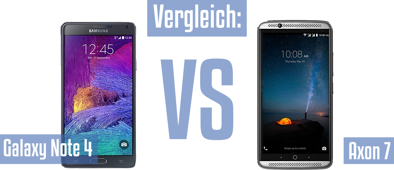 Samsung Galaxy Note 4 und Samsung Galaxy Note 4 im Vergleichstest