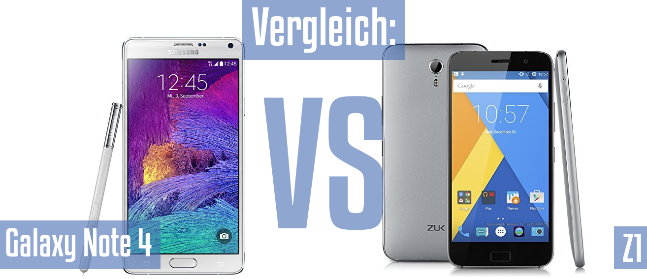 Samsung Galaxy Note 4 und Samsung Galaxy Note 4 im Vergleichstest