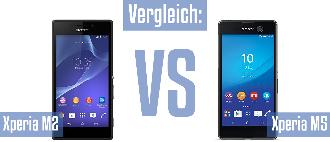 Sony Xperia M2 und Sony Xperia M2 im Vergleichstest