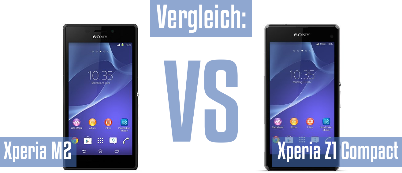 Sony Xperia M2 und Sony Xperia M2 im Vergleichstest