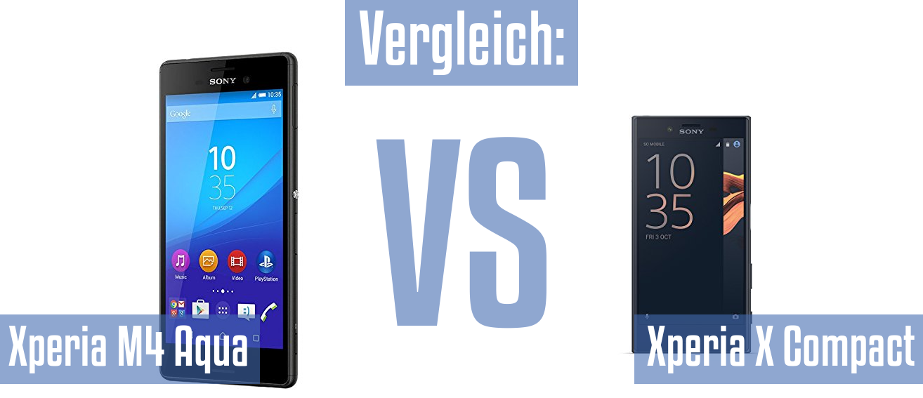 Sony Xperia M4 Aqua und Sony Xperia M4 Aqua im Vergleichstest