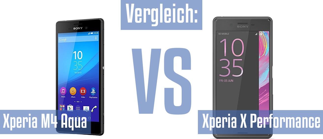 Sony Xperia M4 Aqua und Sony Xperia M4 Aqua im Vergleichstest