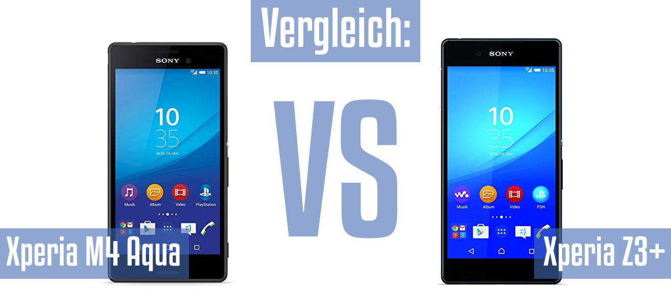 Sony Xperia M4 Aqua und Sony Xperia M4 Aqua im Vergleichstest