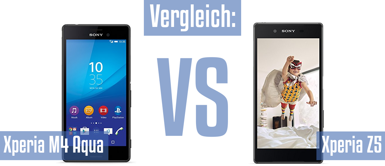 Sony Xperia M4 Aqua und Sony Xperia M4 Aqua im Vergleichstest