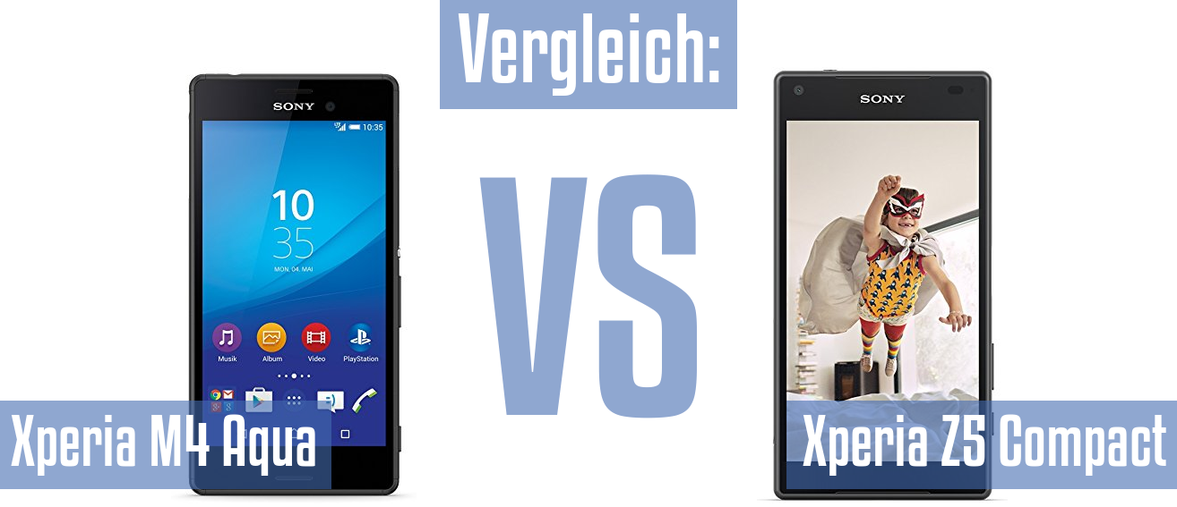 Sony Xperia M4 Aqua und Sony Xperia M4 Aqua im Vergleichstest